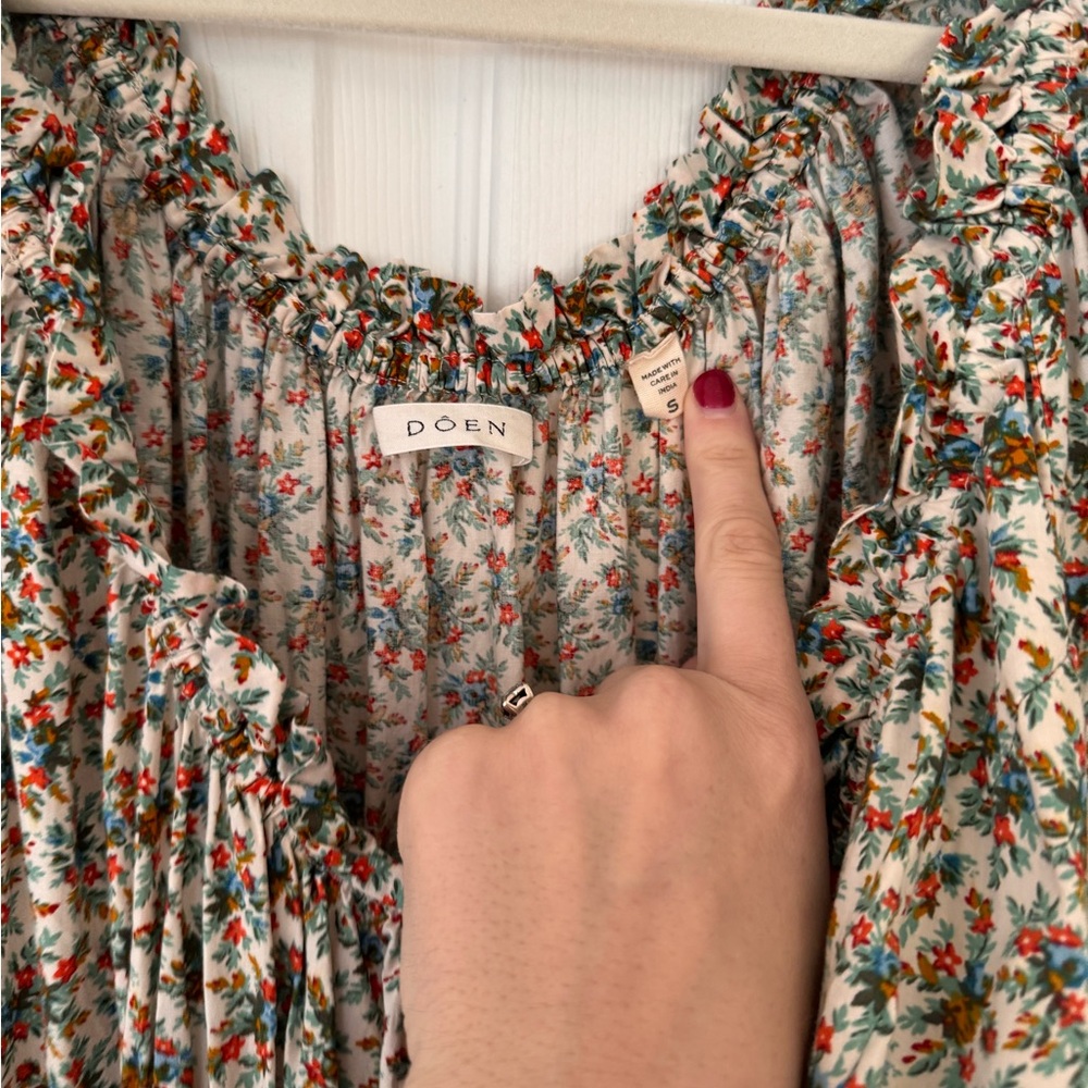 Doen Floral Green Dress - Picture 7 of 7